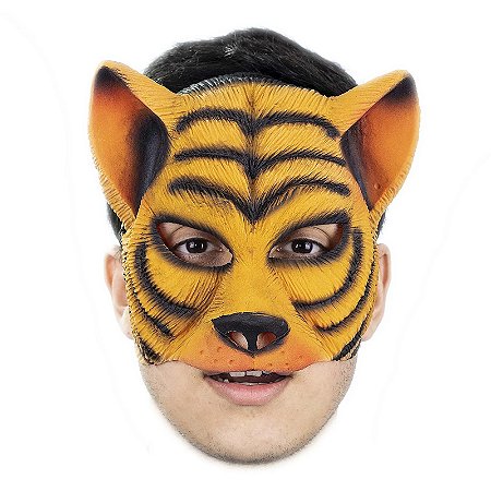 MASCARA TIGRE METADE EM LATEX - SPOOK