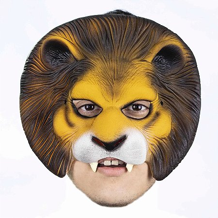 MASCARA LEAO METADE EM LATEX - SPOOK