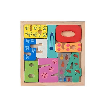 Colecione e Encaixe Numero MDF RF8 - Toymix