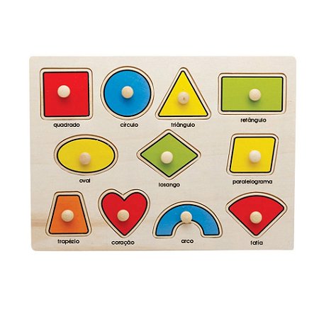ENCAIXE DIVERTIDO COM PINOS MDF FORMAS - TOYMIX