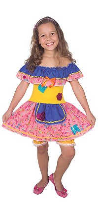 FANTASIA VESTIDO BABADO FESTA JUNINA M - BRINKMODEL