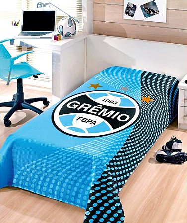 Colcha Pique Solteiro Gremio 1,40m X 2,10m - Bouton