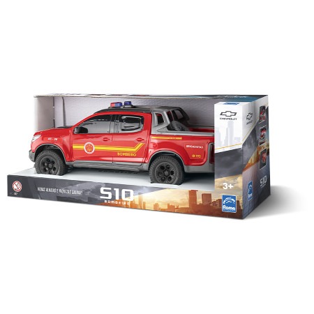 CAMINHONETE PICK-UP S-10 BOMBEIRO - ROMA BRINQUEDOS