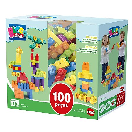 Blocos de Montar 100 Pcs Mais Blocos IV MK 400 - Dismat