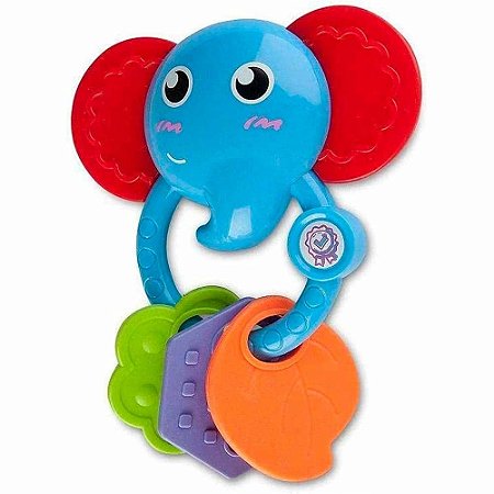 Chocalho Morde Morde Elefante Animal - Zoop
