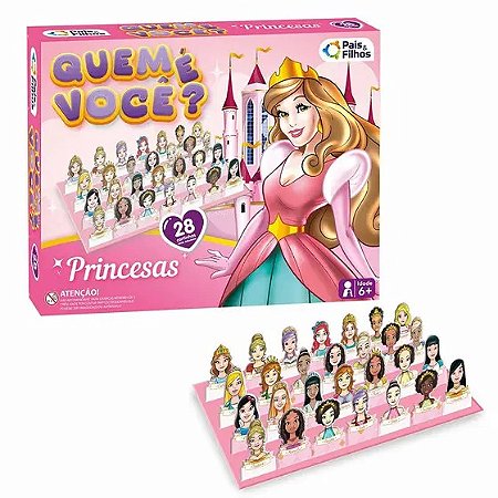 Jogo Quem é Você Princesas - Pais e Filhos