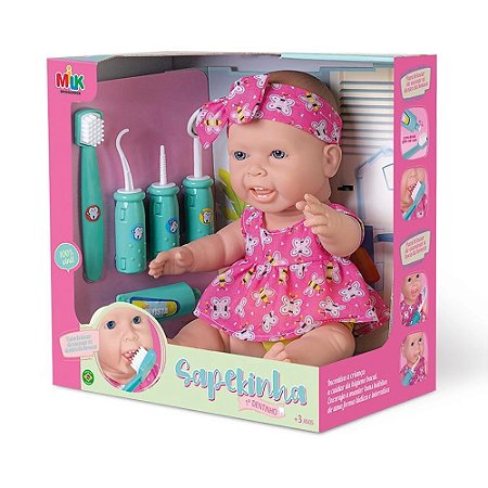 Boneca Sapekinha 1º Dentinho - Milk Brinquedos