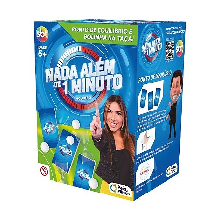 Jogo Nada Alem de 1 Minuto Ponto de Equilibrio e Bolinha na Taça - Pais e Filhos