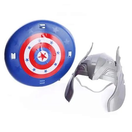 Kit Capitão América Defensor Azul - Le Plastic