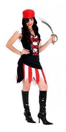 Fantasia Pirata Feminino Adulto G - Sulamericana Fantasias