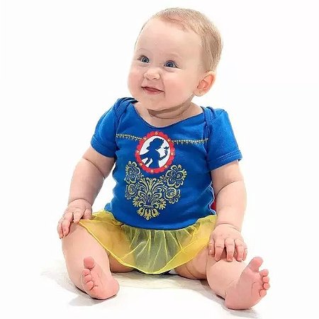 Fantasia Branca de Neve Body com Saia M - Sulamericana Fantasias