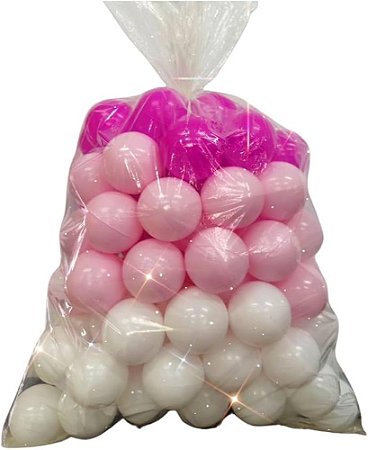 Kit com 100 Bolinhas Rosa para Piscina - BB Bolinhas