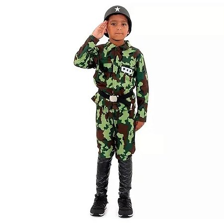 Fantasia Soldado Exercito P - Sulamericana Fantasias