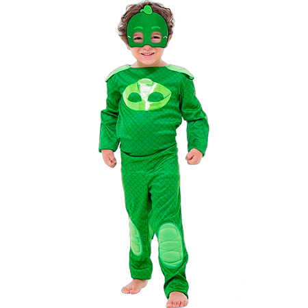 Fantasia PJ Masks Largatixo Longo M - Sulamericana Fantasias