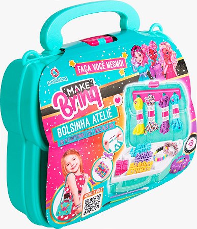 Bolsinha Atelie Kit Beleza Make Infantil MK50 - Polibrinq