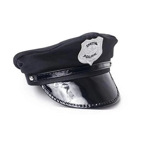 Chapeu de Policia Preto - Allseasons