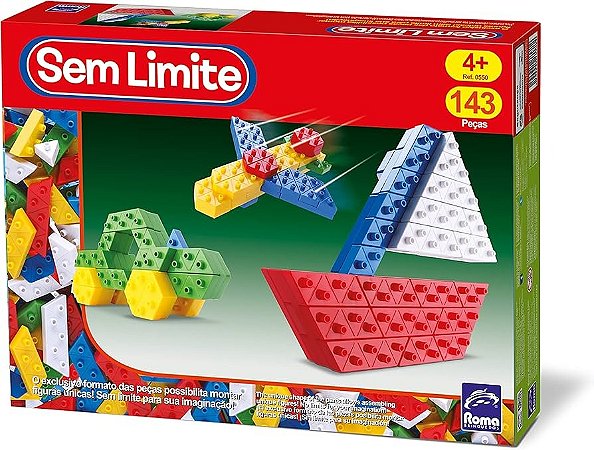 Blocos para Montar Sem Limite - Roma Brinquedos