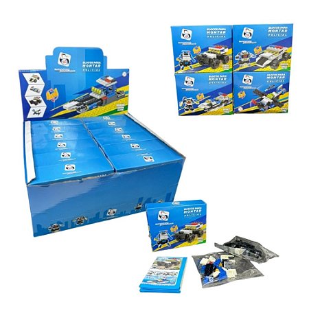 Blocos de Montar Veículos Policia - Pica Pau