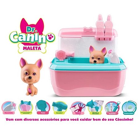 Maleta Doutor Canino Veterinario Rosa - Roma Brinquedos