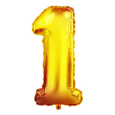 Balao Metalizado Dourado Nº 1 40cm - Junco