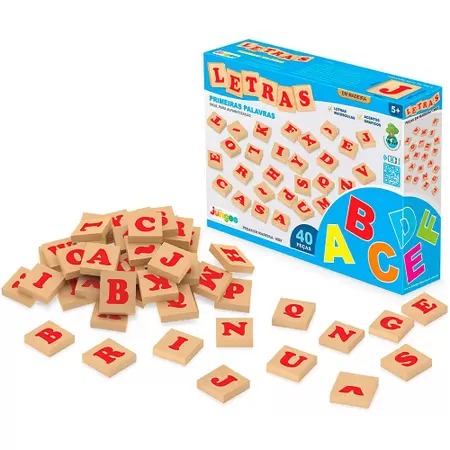 Letras Primeiras Palavras 40 Pçs - Junges