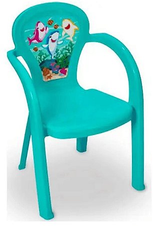 Cadeira Oceano Decorada Infantil - Usual Plastic