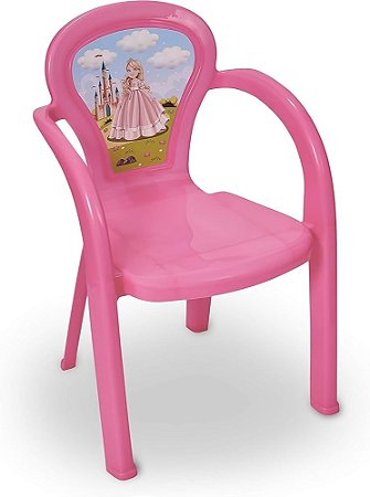 Cadeira Princesas Decorada Infantil - Usual Plastic