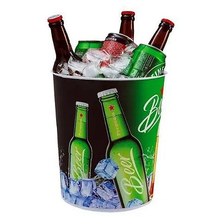 Balde Cerveja Beer Verde 7L - Usual Plastic