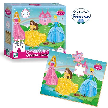 Quebra Cabeças Princesas 30 Pçs - Nig Brinquedos