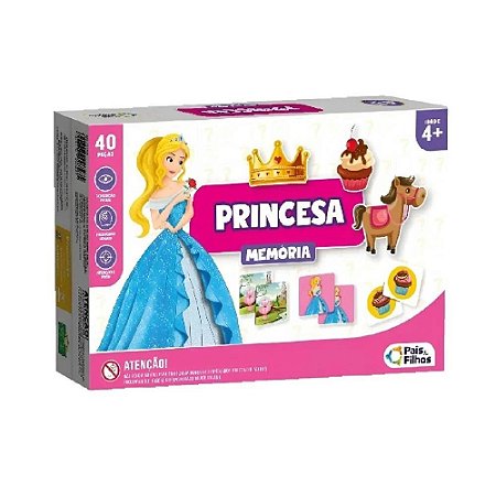 Jogo da Memória Princesa - Pais e Filhos