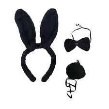 Kit Coelho Tiara Preto - Pica Pau