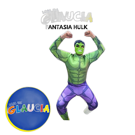 Fantasia Hulk Adulto G 42/44 - Regina Festas