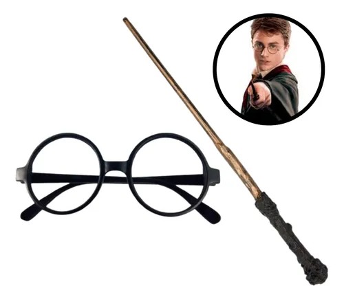 Kit Oculos e Varinha Harry Potter - Pica Pau