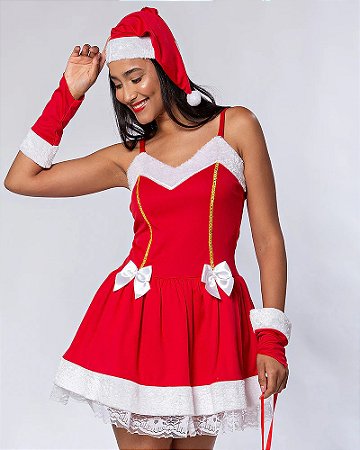Fantasia Mamae Noel Noelete Adulto P - BrinkModel