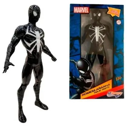 Boneco Homem Aranha Preto Marvel 22cm - Allseasons