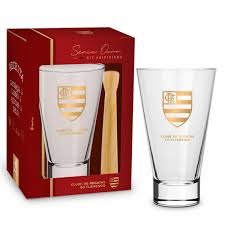 Copo Caipirinha Long Flamengo Serie Ouro 400ml Times - Brasfoot