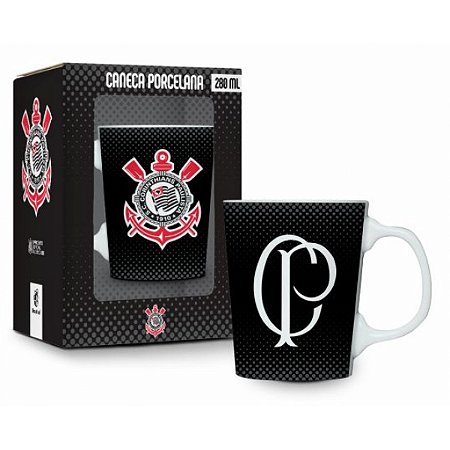 Caneca Porcelana Corinthians Premium 260ml Times - Brasfoot