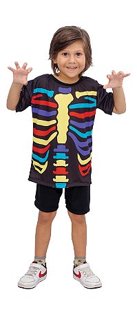 Fantasia Esqueleto Colorido M - Brinkmodel