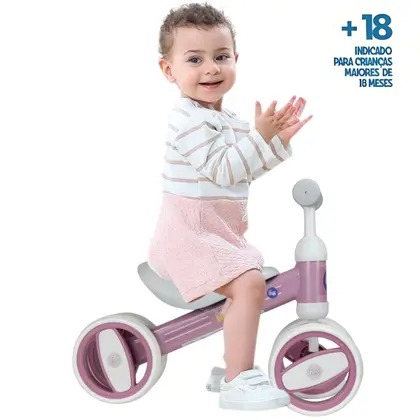 Baby Bike Equilibrio Rosa - Fenix Brinquedos
