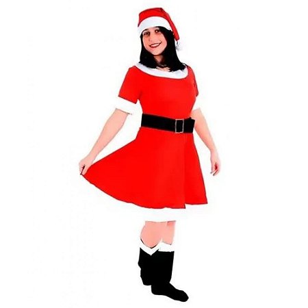 Fantasia Mamae Noel Adulto G - Sulamericana Fantasias