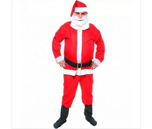 Fantasia Papai Noel Adulto GG - Sulamericana Fantasias