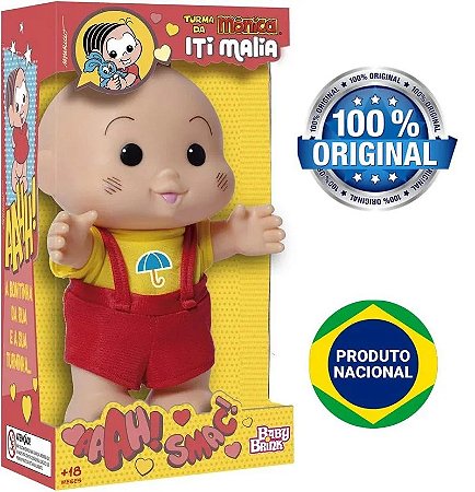 Boneco Cascao Iti Malaia Turma da Monica - Novabrink