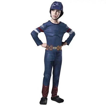 Fantasia Capitao America Major Estelar G - Fantasias Super