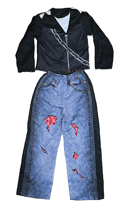 Fantasia Motoqueiro M - Fantasias Super