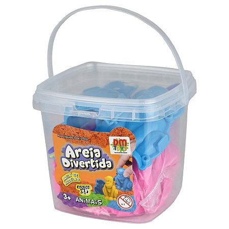 Areia Divertida Baldinho Fundo do Mar - DMTOYS