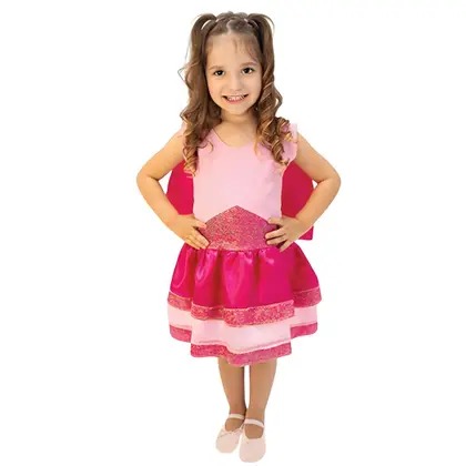 Fantasia Princesa Fantástica Rosa P - BrinkModel