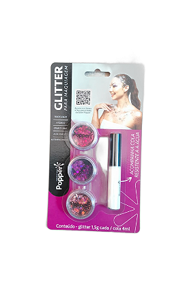 Kit Make Glitter Rubi Safira Cobre GL - Mix 01 - Colormake