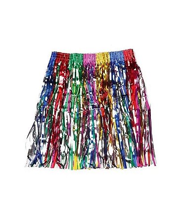 Saia Metalizada Multicolor 40cm PAF 428 - Partiu Festa