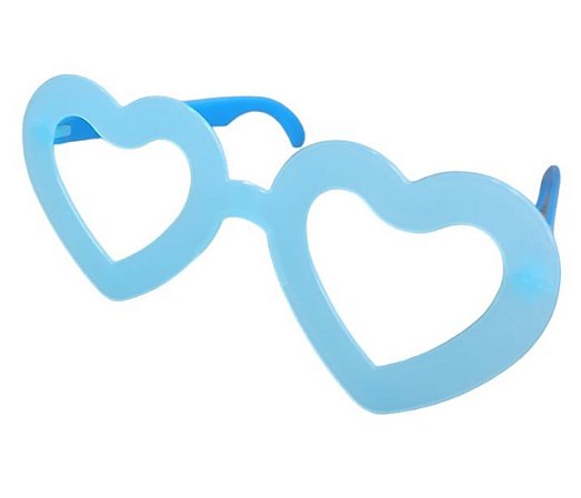 Oculos Neon Coração c/12 unid Sortidos - Partiu Festa
