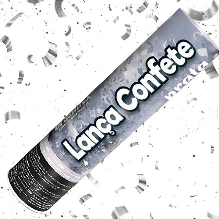 Lança Confete Prata - Brasilflex